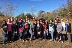 McCarty-and-Serna-with-Students-Bushy-Lake-2016